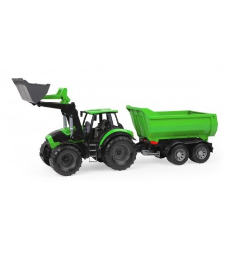 Traktors Worxx Deutz Fahr ar piekabi 76 cm (kastē) Lena Čehija L04617 Traktors Worxx Deutz Fahr ar piekabi 76 cm (kastē) Lena Čehija L04617